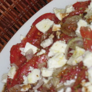 salade de tomates et féta 