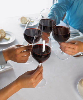 n'abusez pas du vin durant votre repas. 