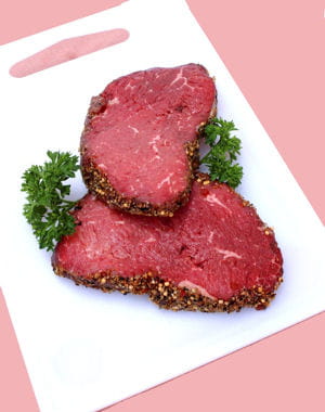 la viande, élément essentiel des régimes hyperprotéinés. 